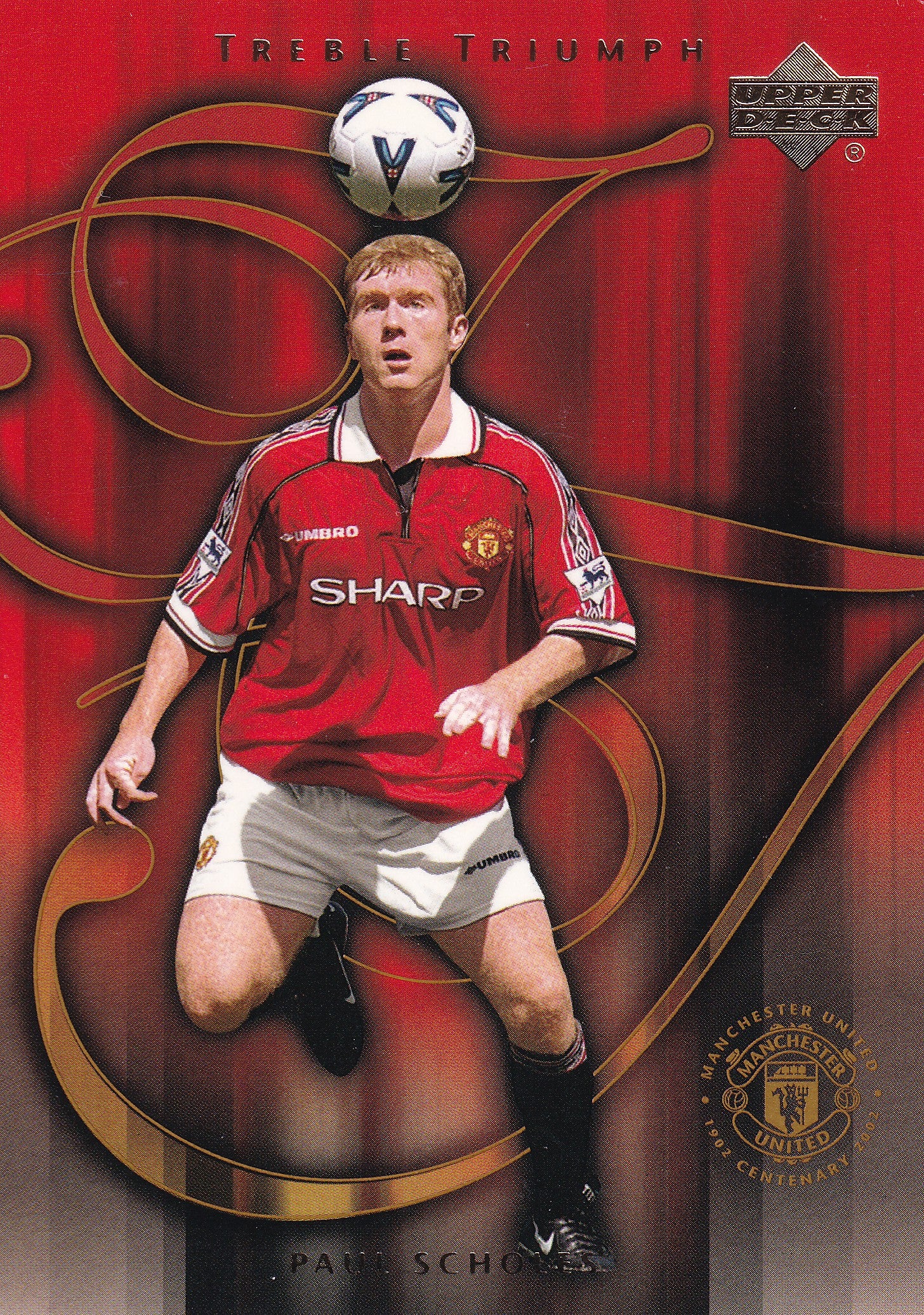 067. PAUL SCHOLES - MANCHESTER UNITED - TROPHY TRIUMPH