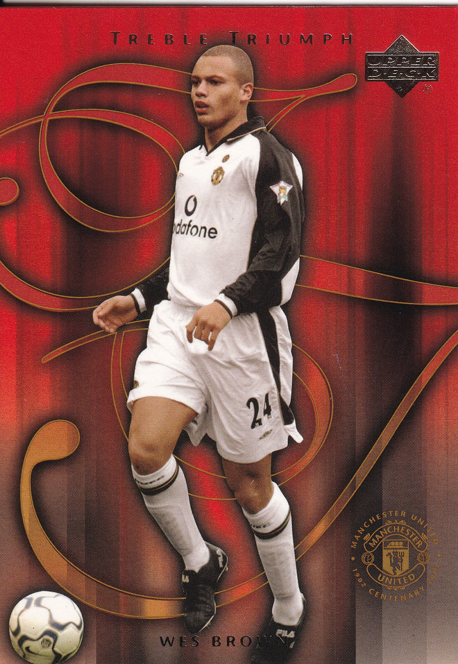 053. WES BROWN - MANCHESTER UNITED - TROPHY TRIUMPH