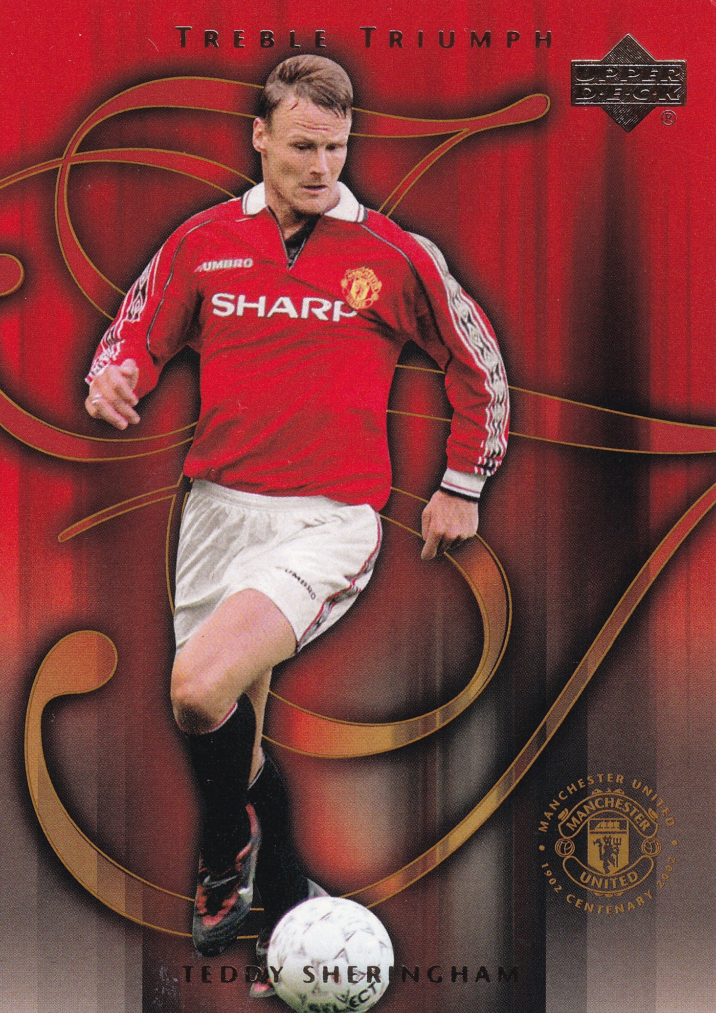 054. TEDDY SHERINGHAM - MANCHESTER UNITED - TROPHY TRIUMPH