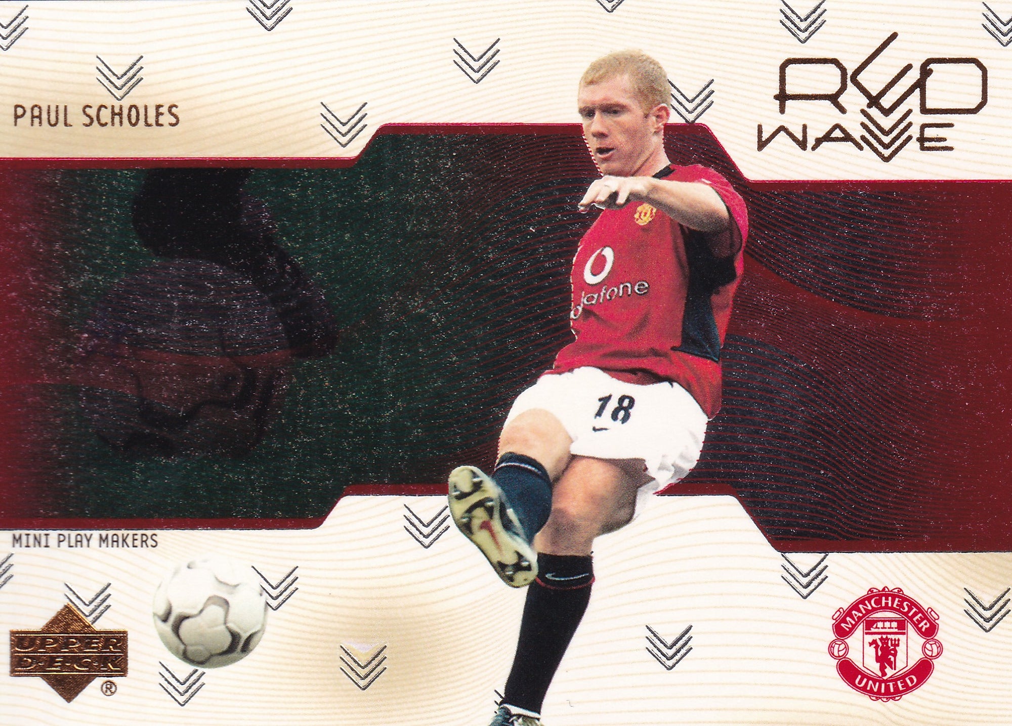 RW-09. PAUL SCHOLES - MANCHESTER UNITED - RED WAVE
