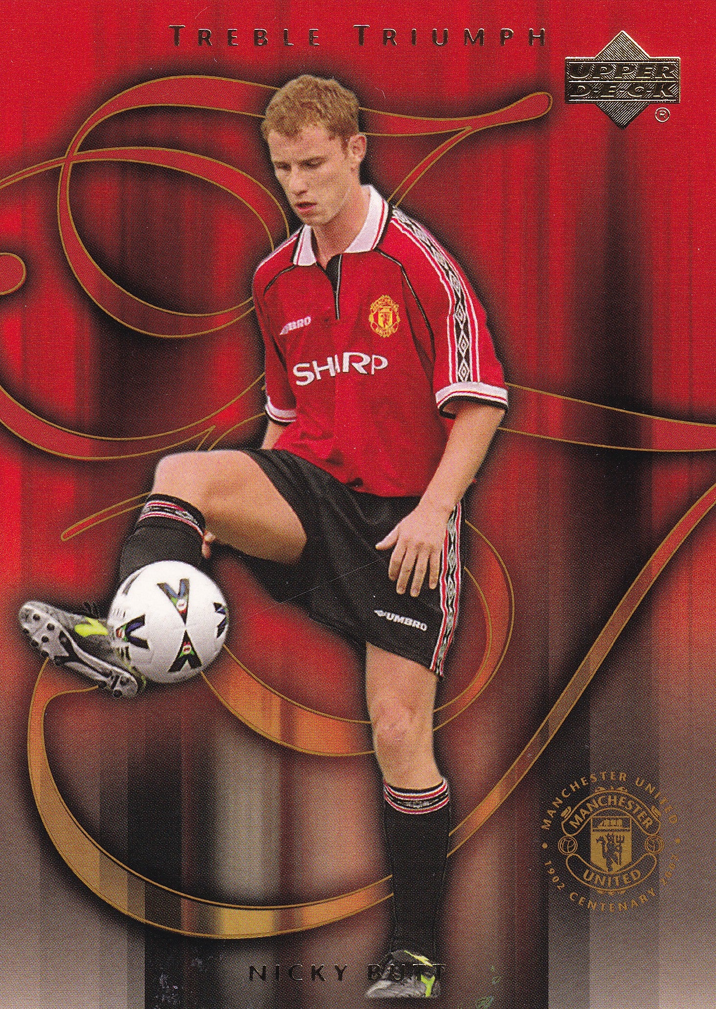 060. NICKY BUTT - MANCHESTER UNITED - TROPHY TRIUMPH