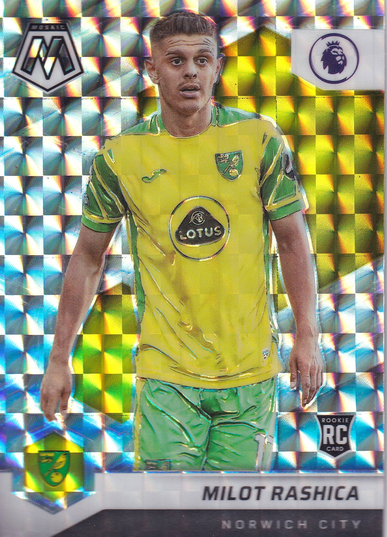 098. MILOT RASHICA - NORWICH CITY - ROOKIE CARD - MOSAIC