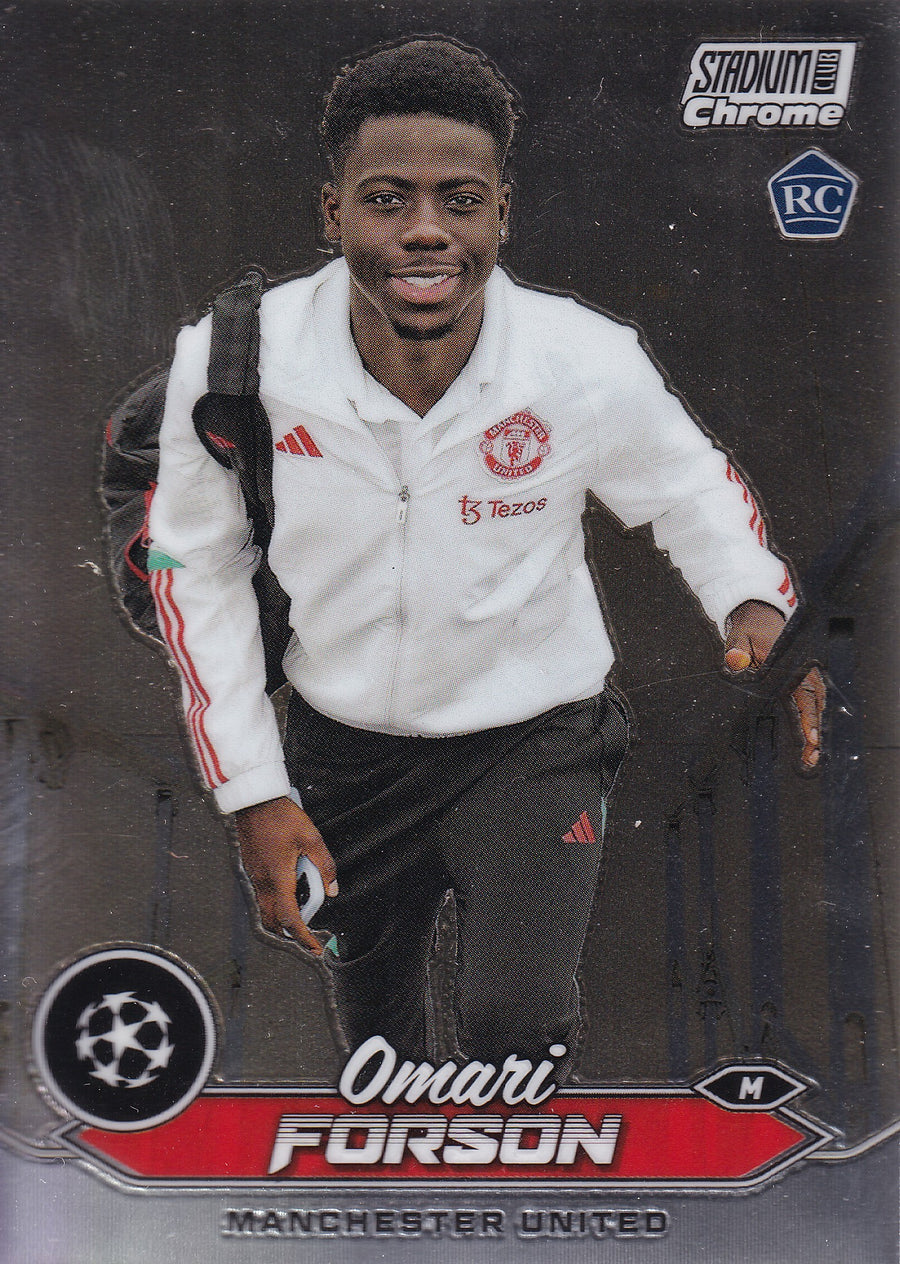 044. OMARI FORSON - MANCHESTER UNITED - ROOKIE CARD