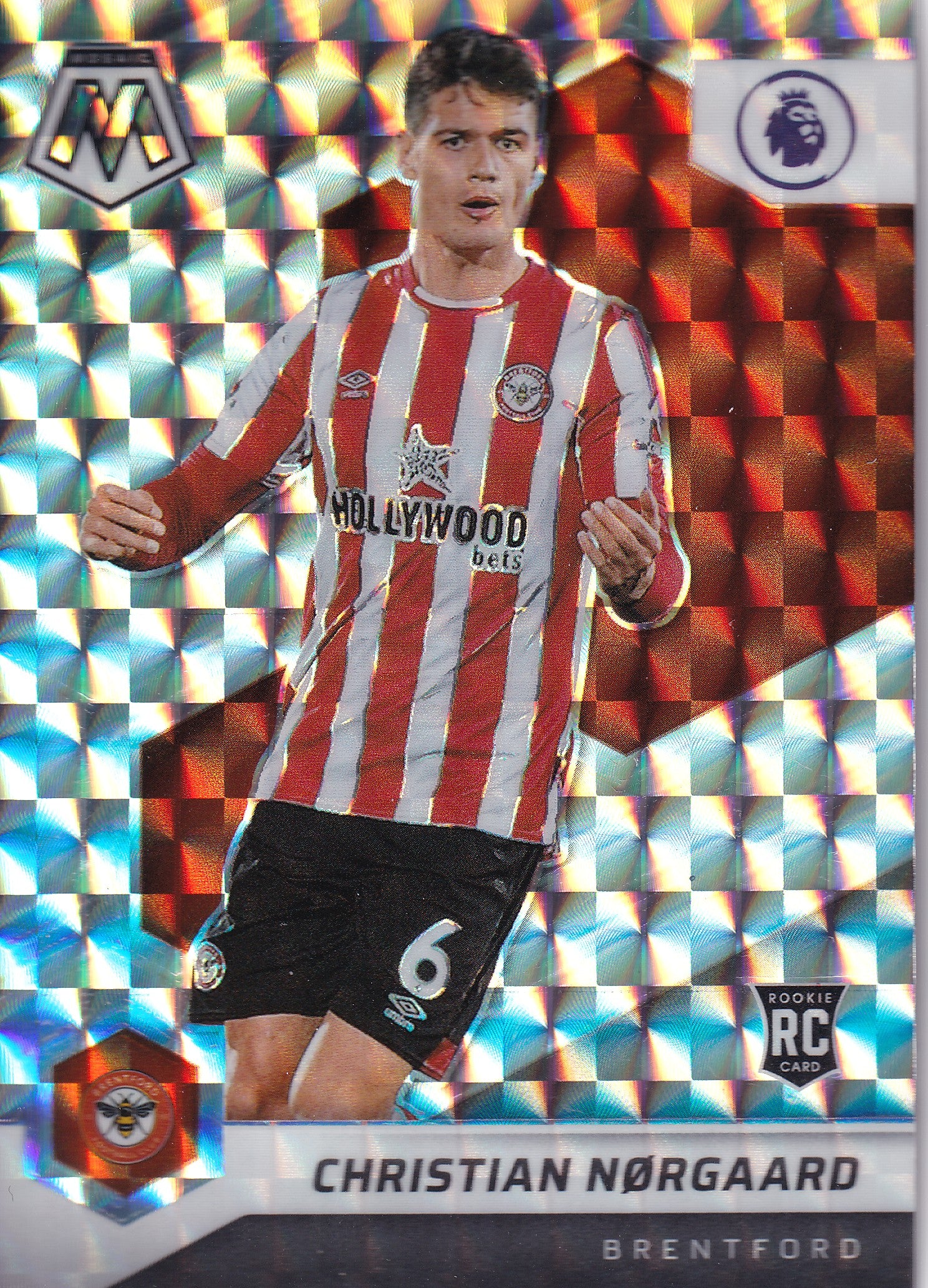 075. CHRISTIAN NØRGAARD - BRENTFORD - ROOKIE CARD - MOSAIC