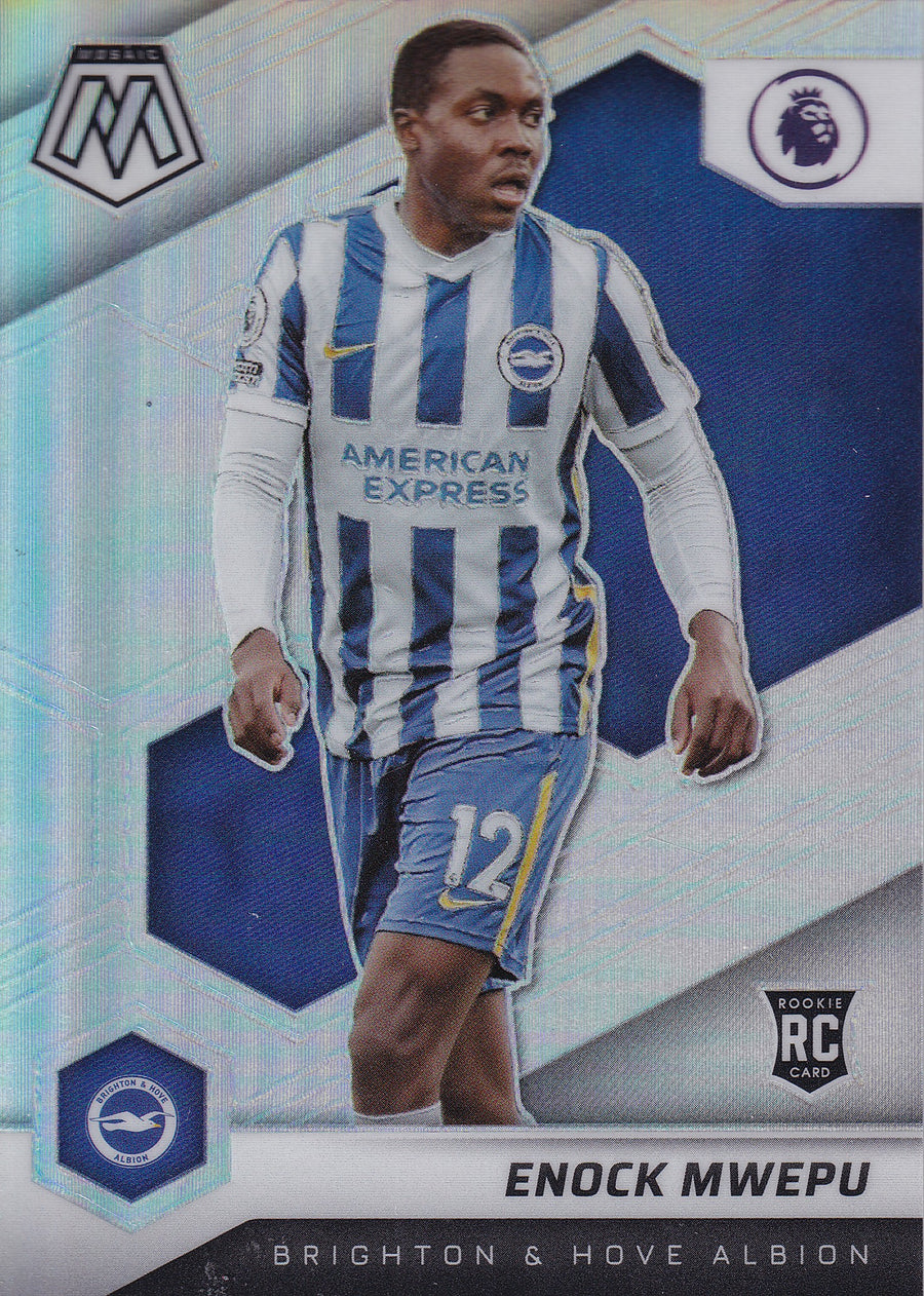 113. ENOCK MWEPU - BRIGHTON & HOVE ALBION - ROOKIE CARD - SILVER