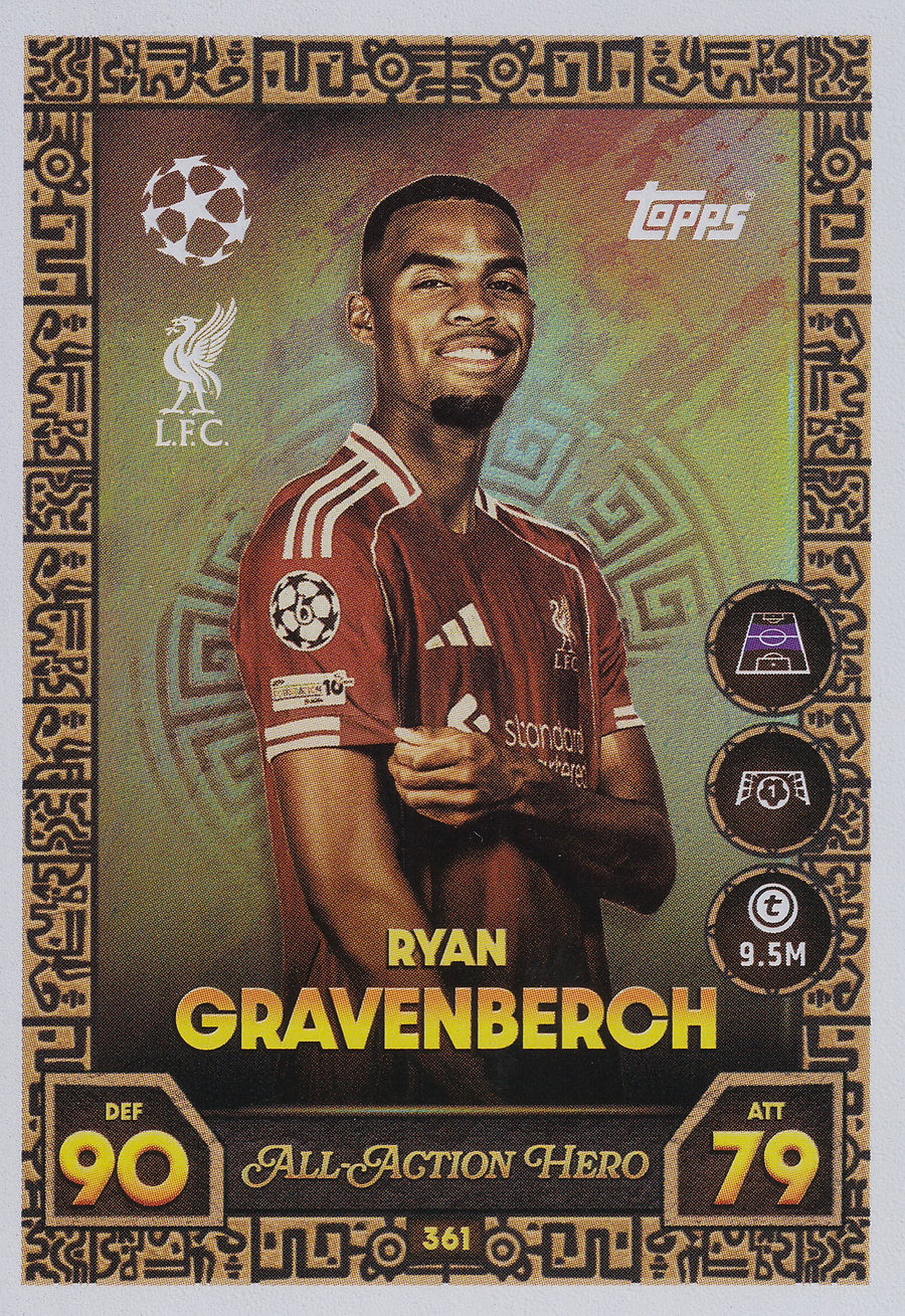 361. RYAN GRAVENBERCH - LIVERPOOL - ALL ACTION HERO