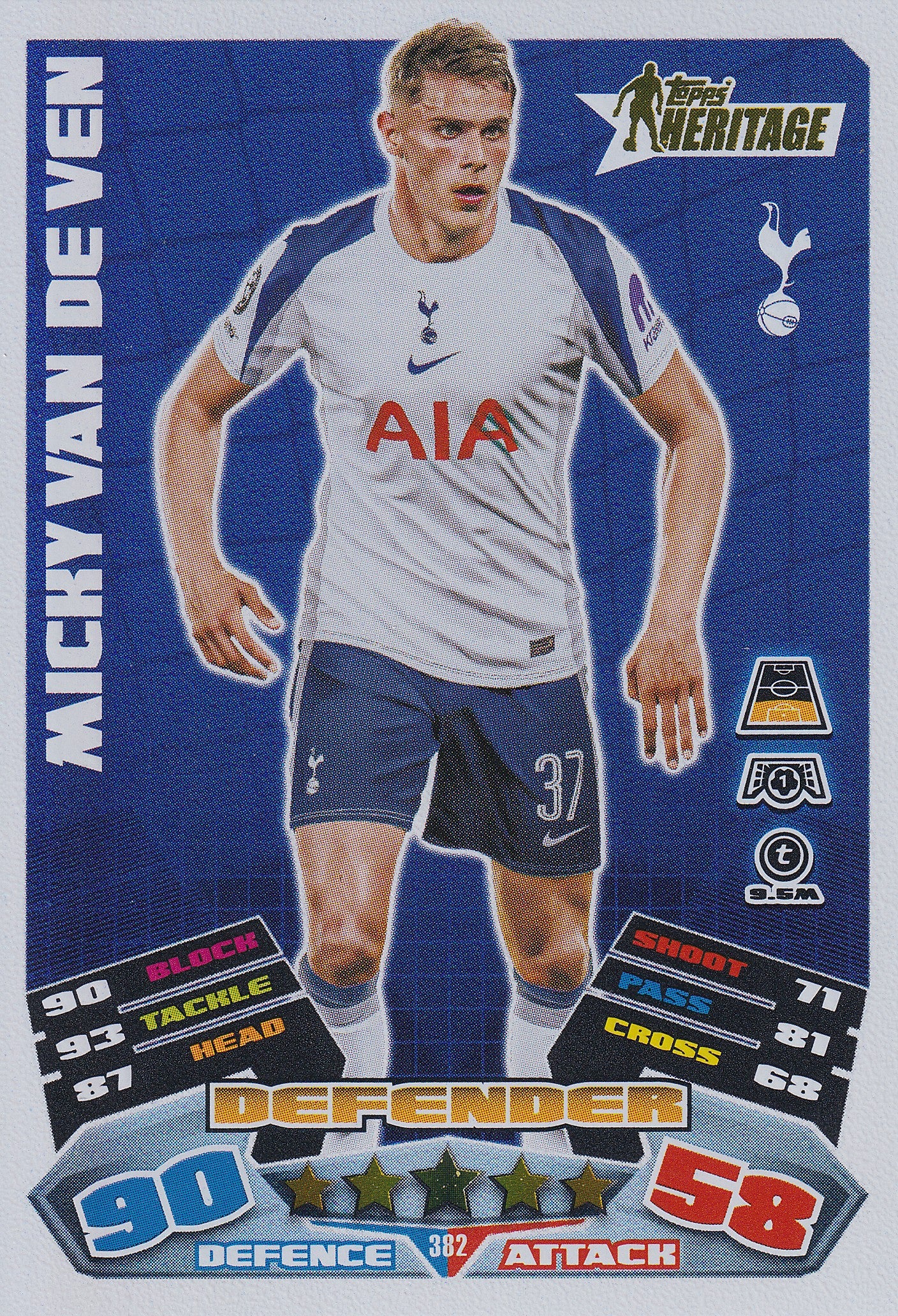 382. NICKY VAN DE VEN - TOTTENHAM HOTSPUR - HERITAGE