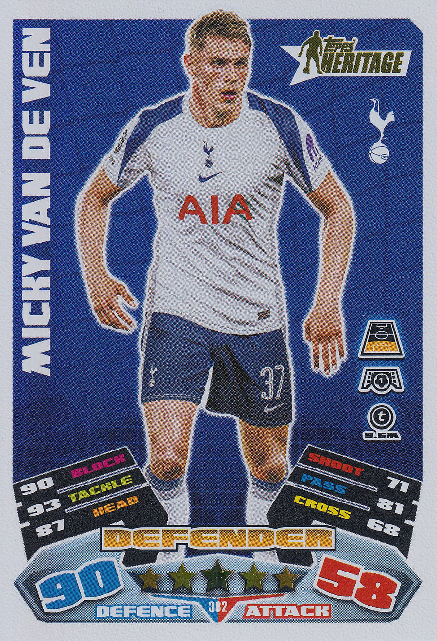 382. NICKY VAN DE VEN - TOTTENHAM HOTSPUR - HERITAGE