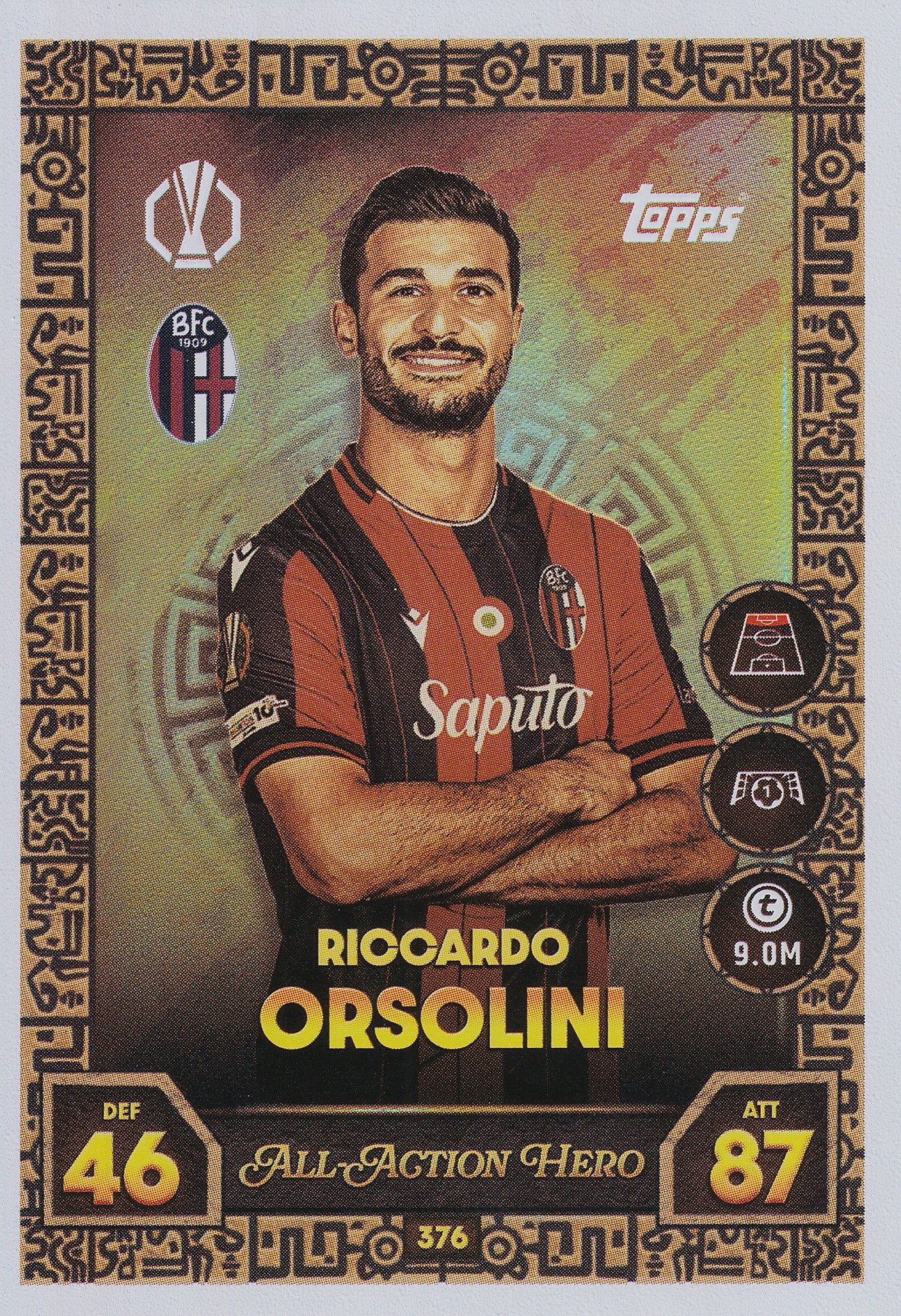 376. RICCARDO ORSOLINI - BOLOGNA FC 1909 - ALL ACTION HERO