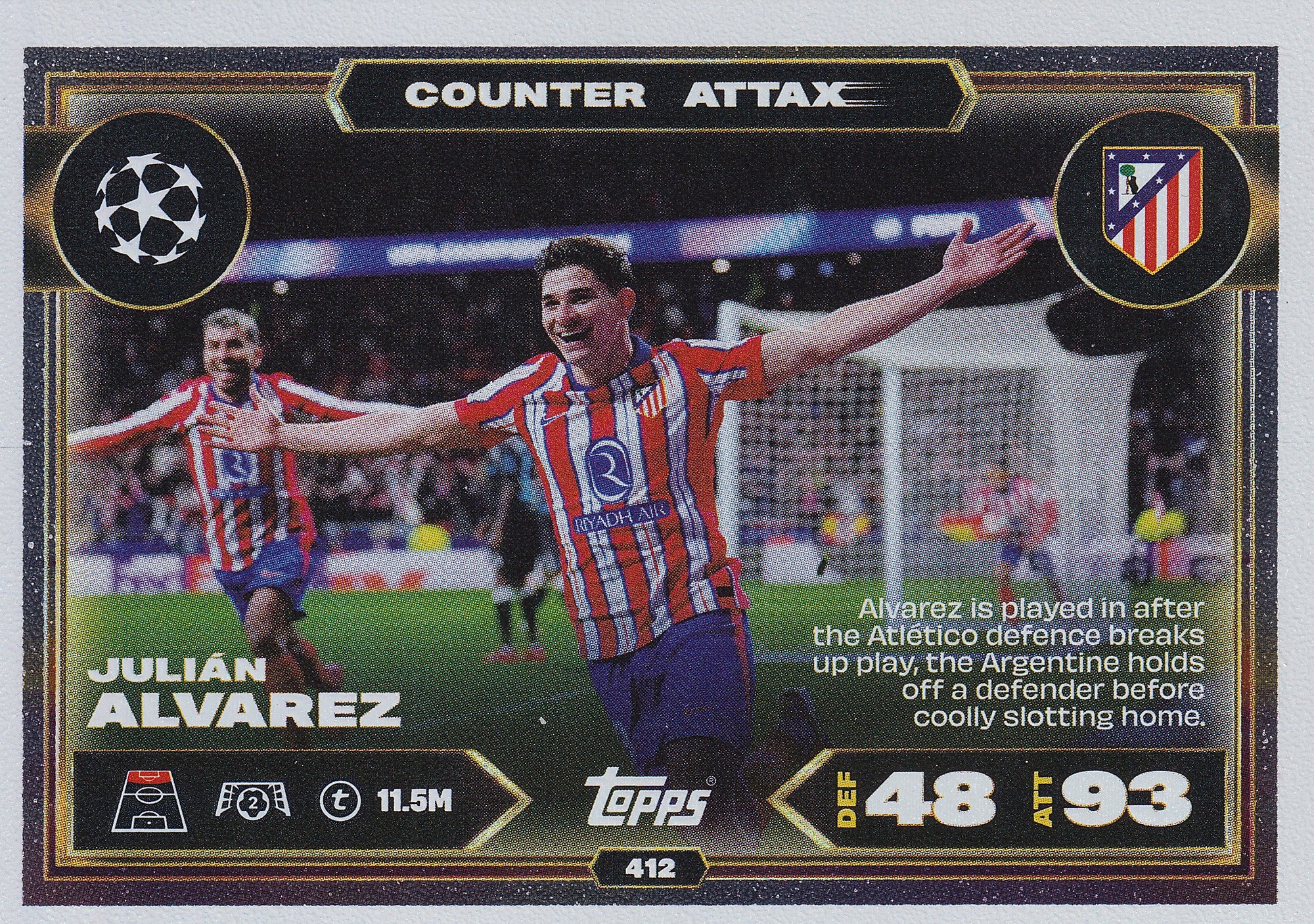 412. JULIAN ALVAREZ - ATLETICO DE MADRID - COUNTER ATTAX