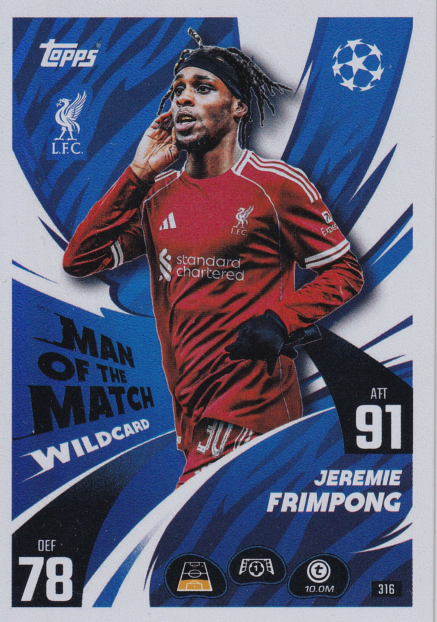 316. JEREMIE FRIMPONG - LIVERPOOL FC - MAN OF THE MATCH WILDCARD