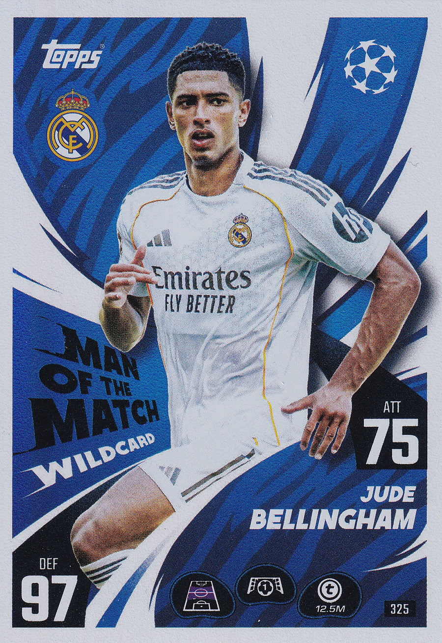 325. JUDE BELLINGHAM - REAL MADRID C.F. - MAN OF THE MATCH WILDCARD