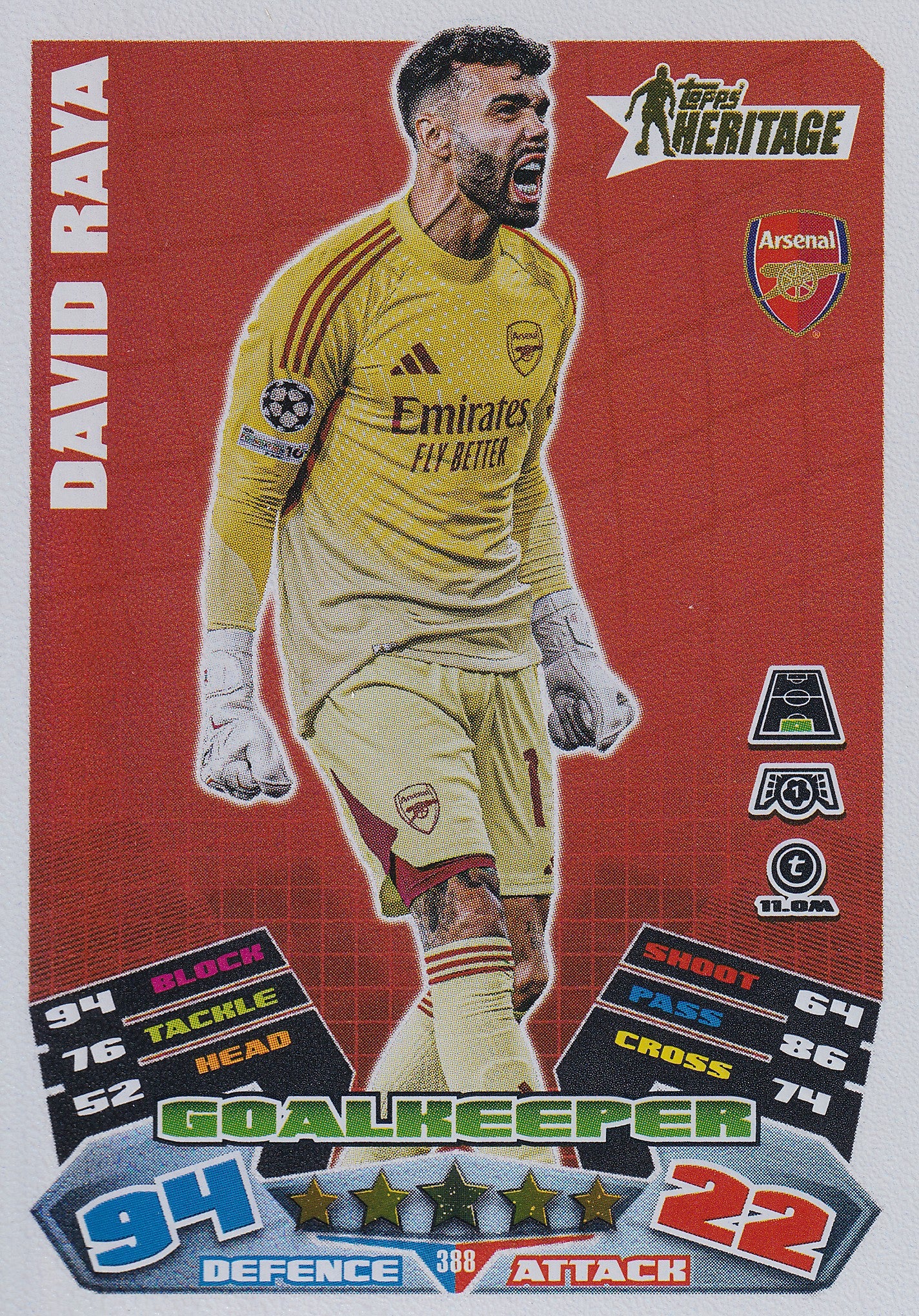 388. DAVID RAYA - ARSENAL - HERITAGE
