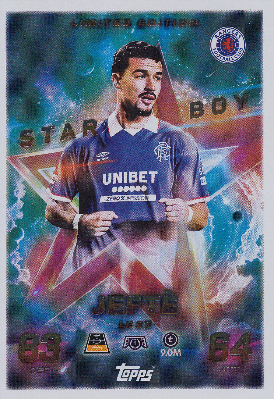 LE27. JEFTE - RANGERS - LIMITED EDITION