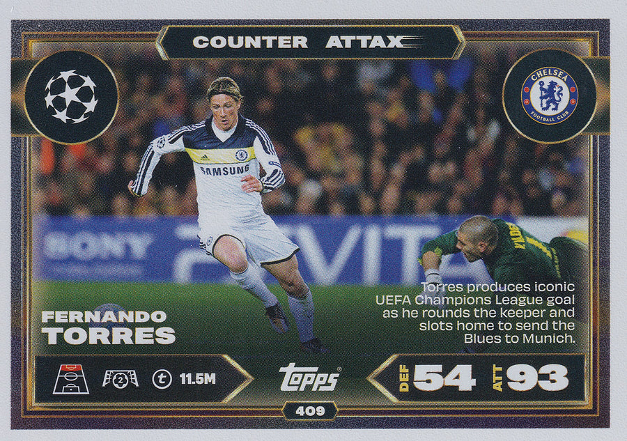 409. FERNANDO TORRES - CHELSEA - COUNTER ATTAX