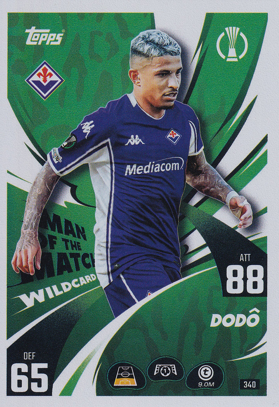340. DODO - ACF FIORENTINA - MAN OF THE MATCH WILDCARD
