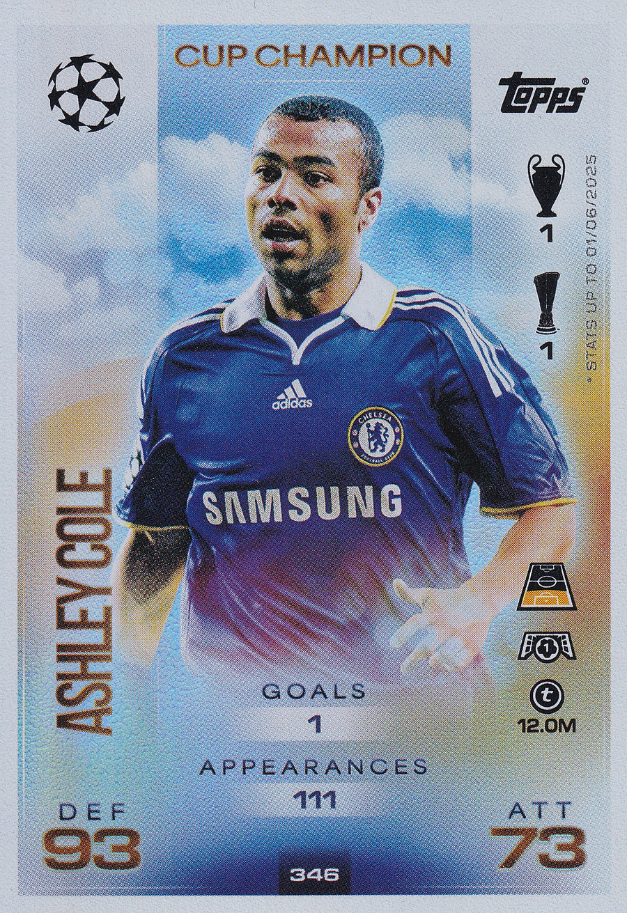 346. ASHLEY COLE - CHELSEA - CUP CHAMPION