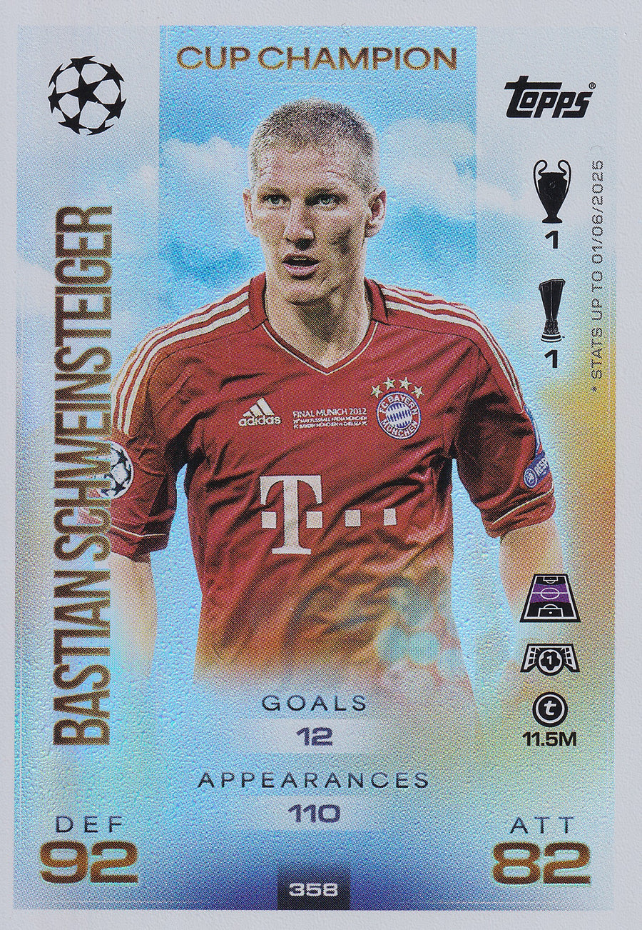 358. BASTIAN SCHWEINSTEIGER - FC BAYERN MUNCHEN - CUP CHAMPION