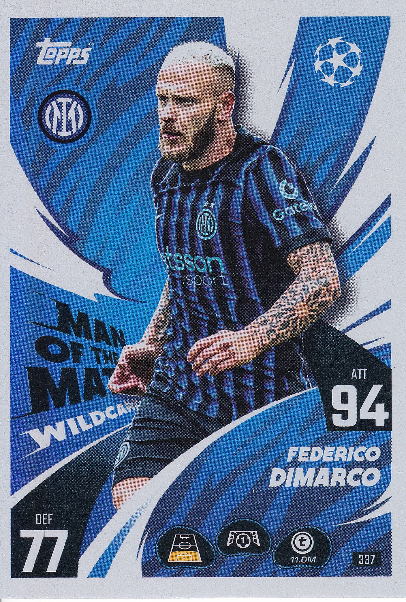 337. FEDERICO DIMARCO - FC INTERNAZIONALE MILANO - MAN OF THE MATCH WILDCARD