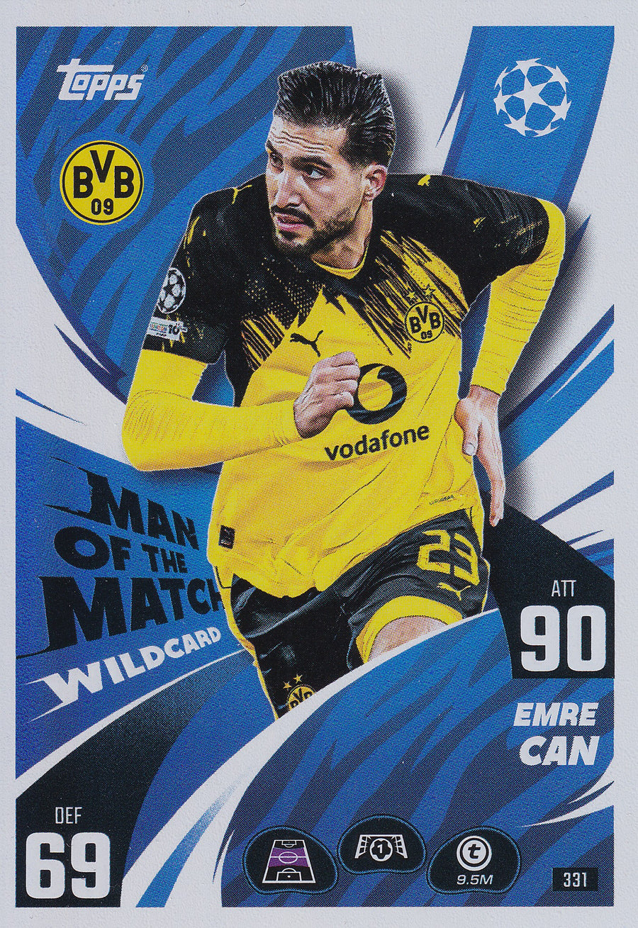 331. EMRE CAN - BORUSSIA DORTMUND - MAN OF THE MATCH WILDCARD