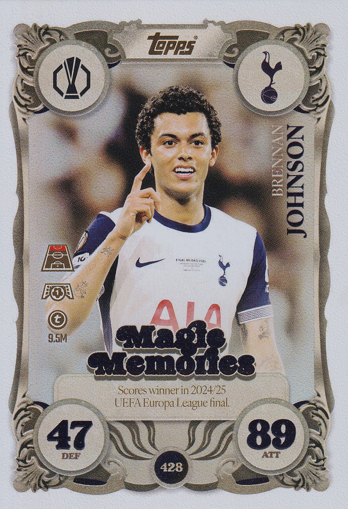 428. BRENNAN JOHNSON - TOTTENHAM HOTSPUR - MAGIC MEMORIES