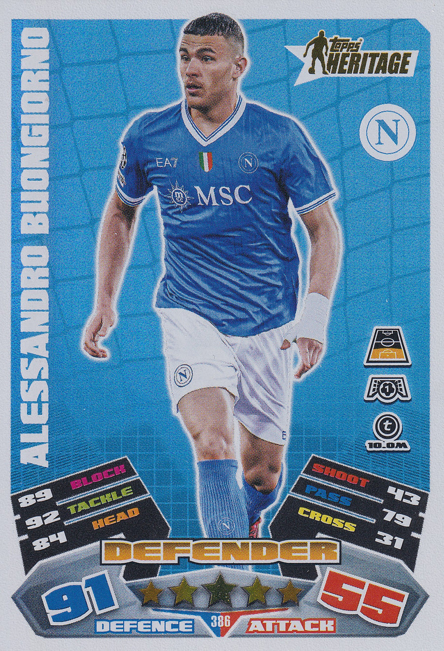 386. ALESSANDRO BUONGIORNO - SSC NAPOLI - HERITAGE