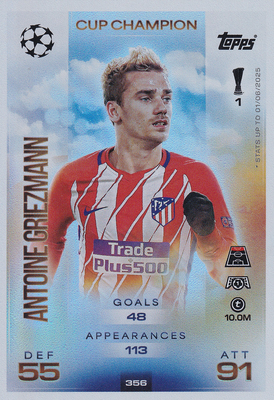 356. ANTOINE GRIEZMANN - ATLETICO DE MADRID - CUP CHAMPION