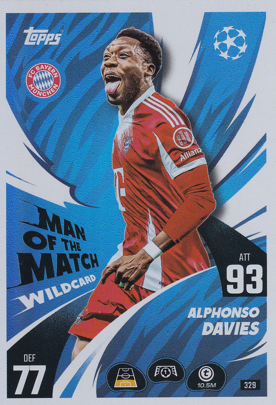329. ALPHONSO DAVIES - FC BAYERN MUNCHEN - MAN OF THE MATCH WILDCARD