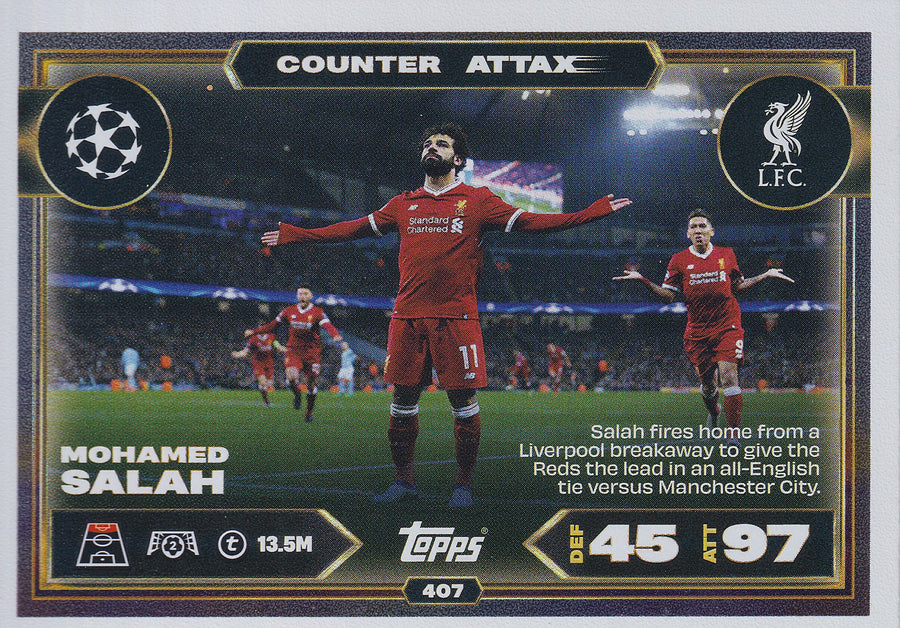 407. MOHAMED SALAH - LIVERPOOL FC - COUNTER ATTAX