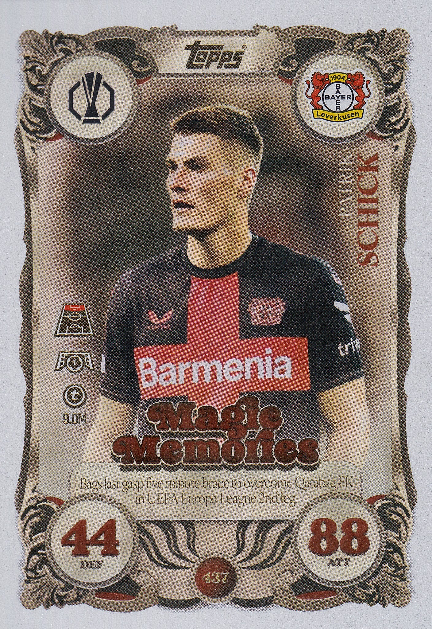 437. PATRIK SCHICK - BAYER 04 LEVERKUSEN - MAGIC MEMORIES