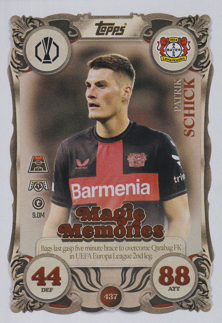 437. PATRIK SCHICK - BAYER 04 LEVERKUSEN - MAGIC MEMORIES