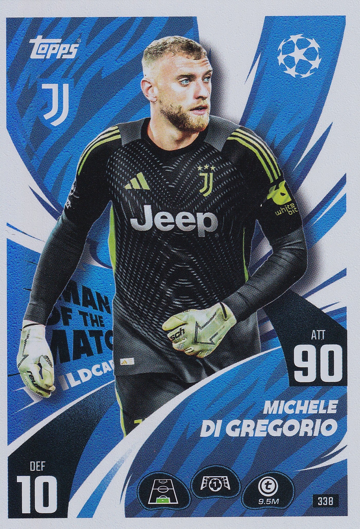 338. MICHELE DI GREGORIO - JUVENTUS - MAN OF THE MATCH WILDCARD