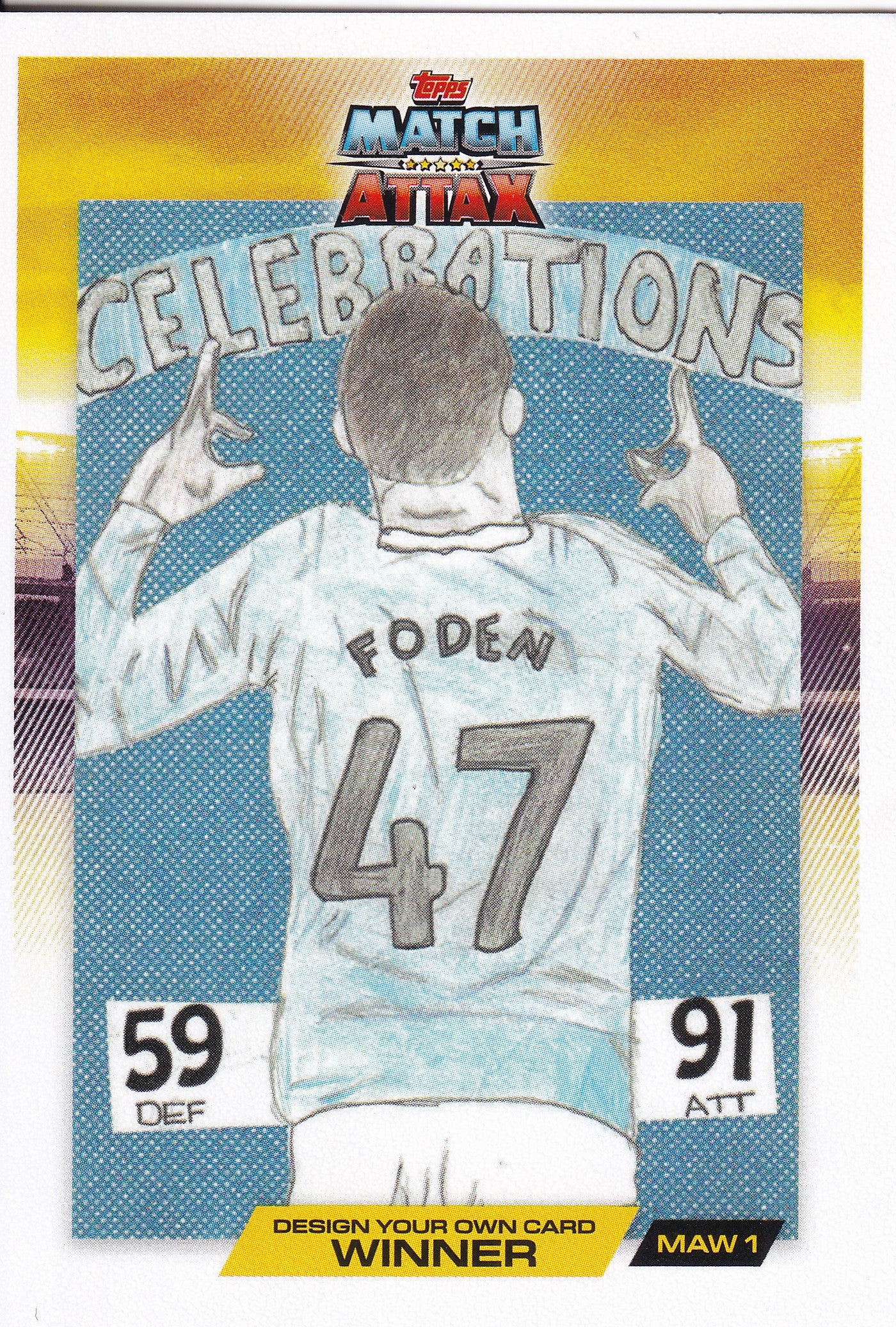 MAW1. PHIL FODEN - MANCHESTER CITY - CELEBRATIONS