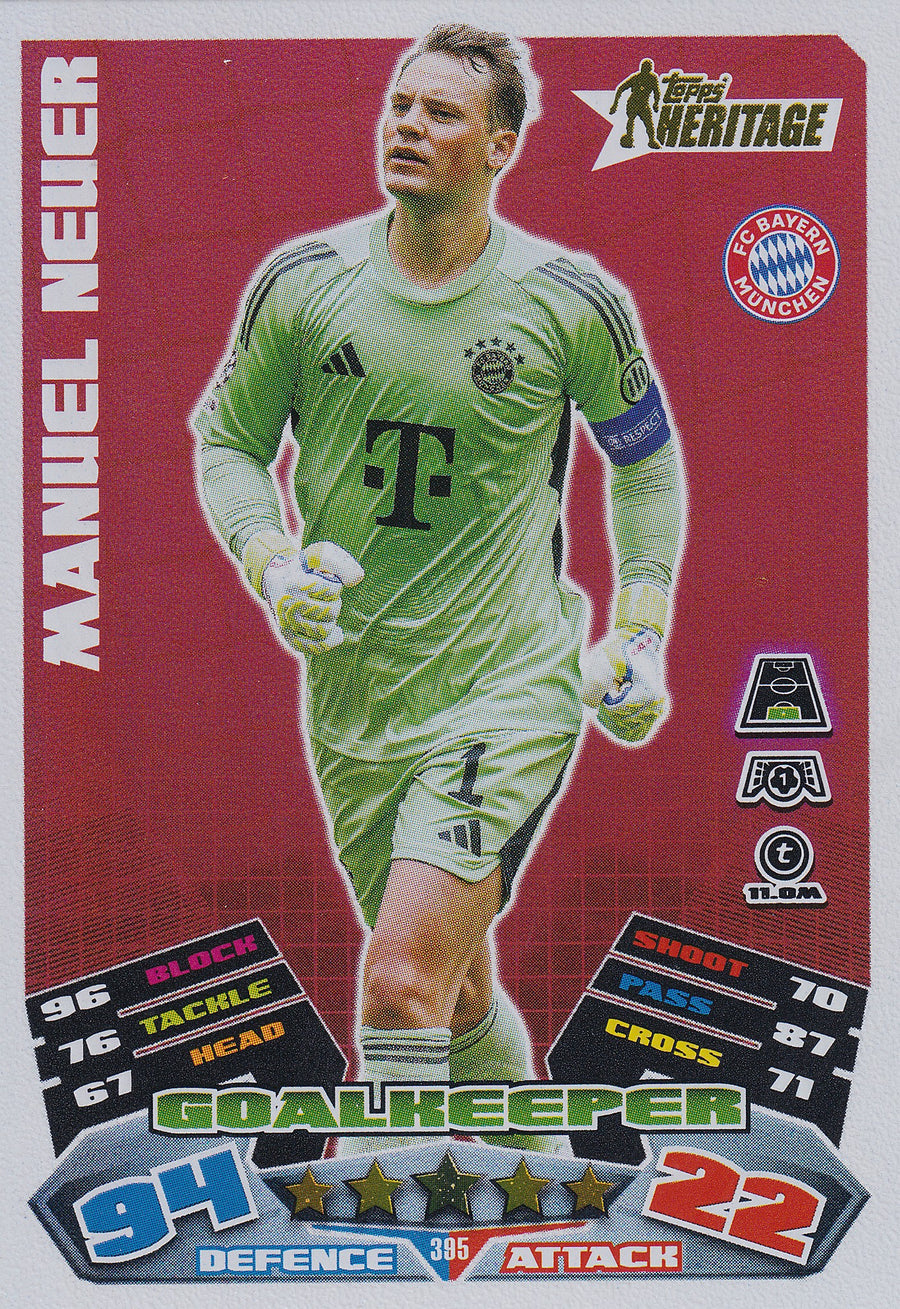 395. MANUEL NEUER - FC BAYERN MUNCHEN - HERITAGE