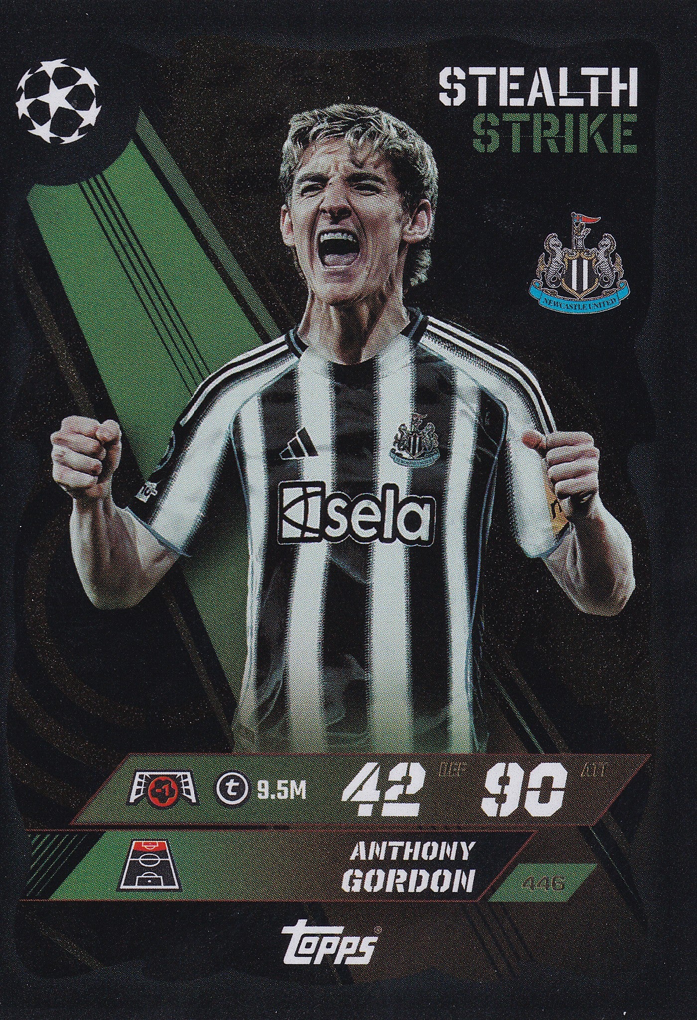 446. ANTHONY GORDON - NEWCASTLE UNITED - STEALTH STRIKE
