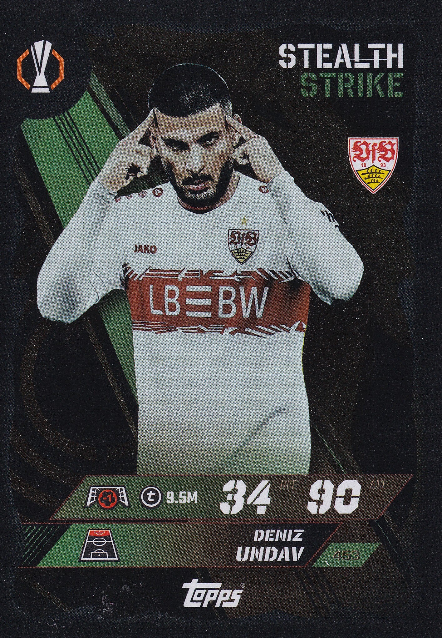 Carte Topps Chrome Bundesliga 2023-24 - Deniz Undav Purple /299 - VfB Stuttgart