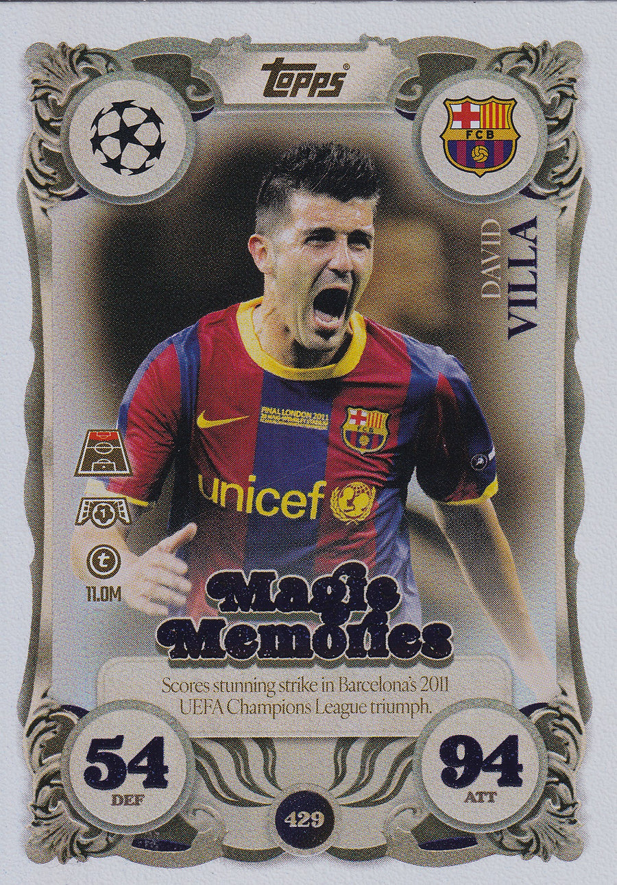 429. DAVID VILLA - FC BARCELONA - MAGIC MEMORIES