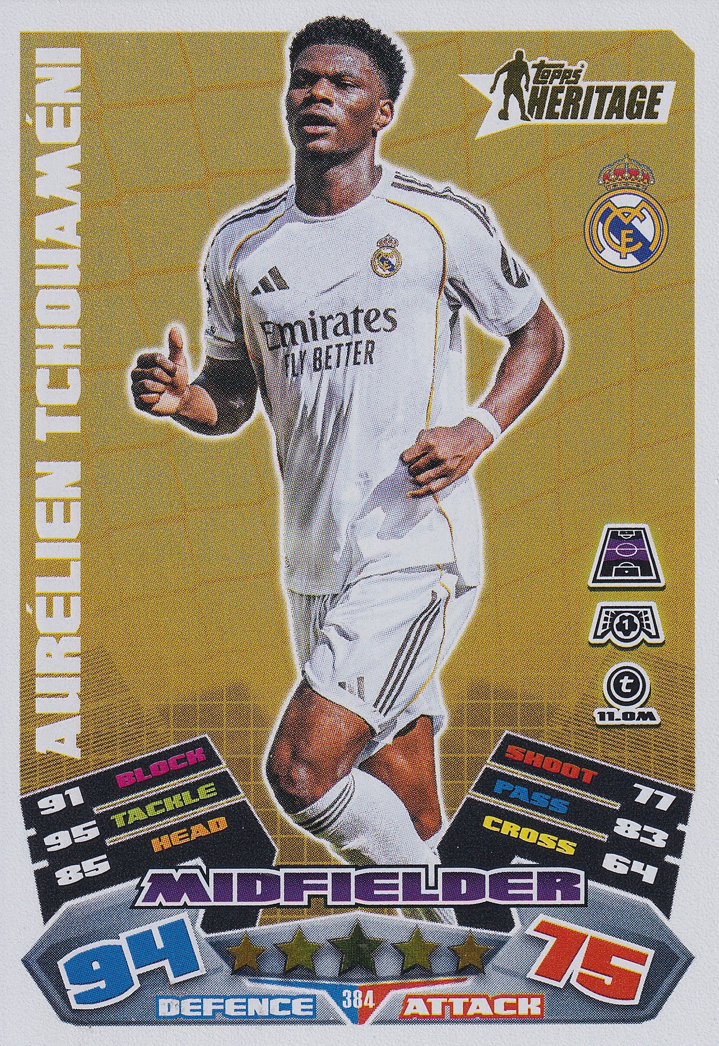 384. AURELIEN TCHOUAMENI - REAL MADRID C.F. - HERITAGE