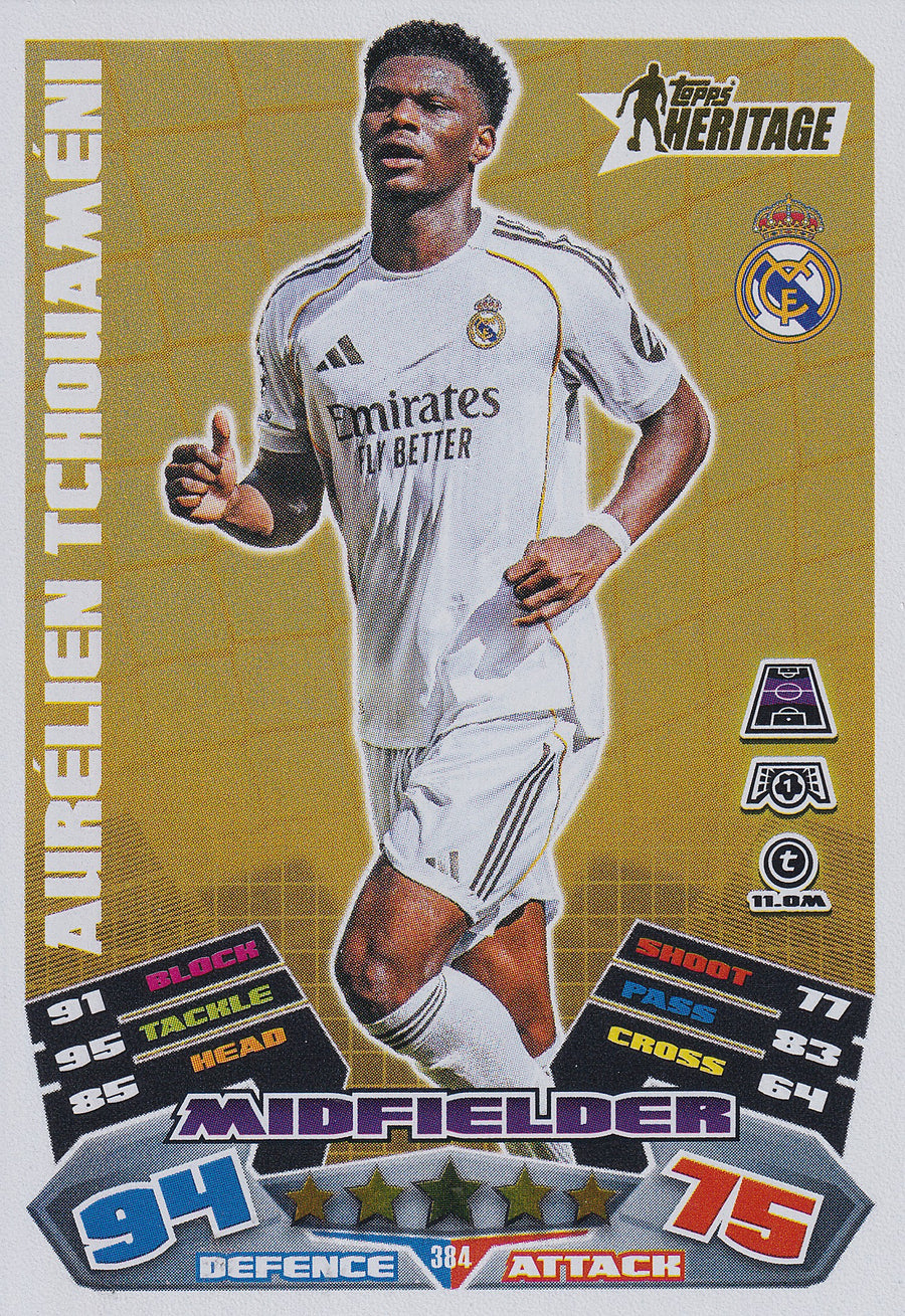384. AURELIEN TCHOUAMENI - REAL MADRID C.F. - HERITAGE