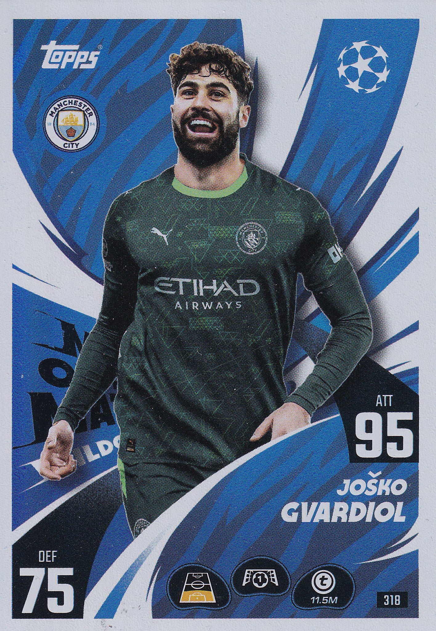 318. JOSKO GVARDIOL - MANCHESTER CITY - MAN OF THE MATCH WILDCARD