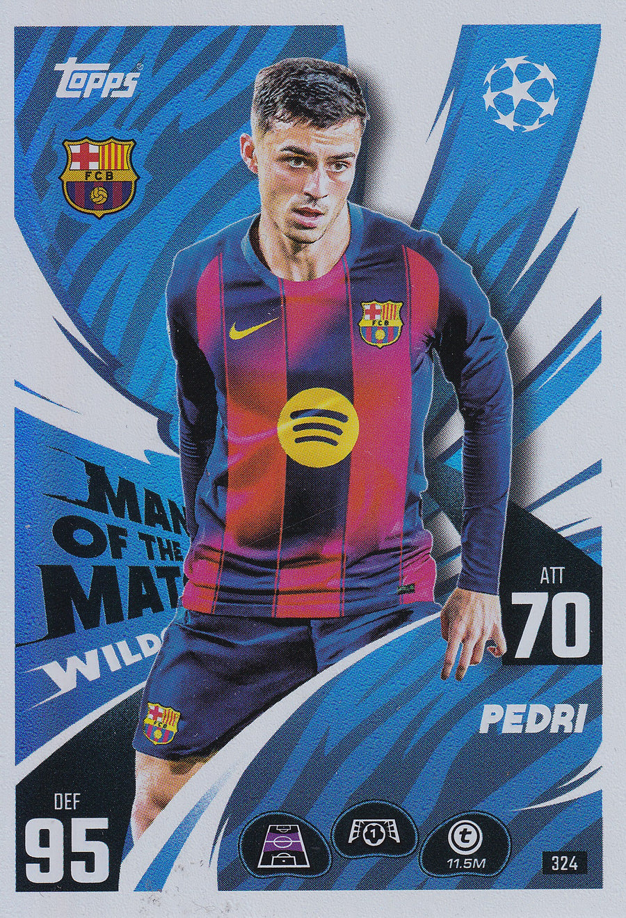324. PEDRI - FC BARCELONA - MAN OF THE MATCH WILDCARD