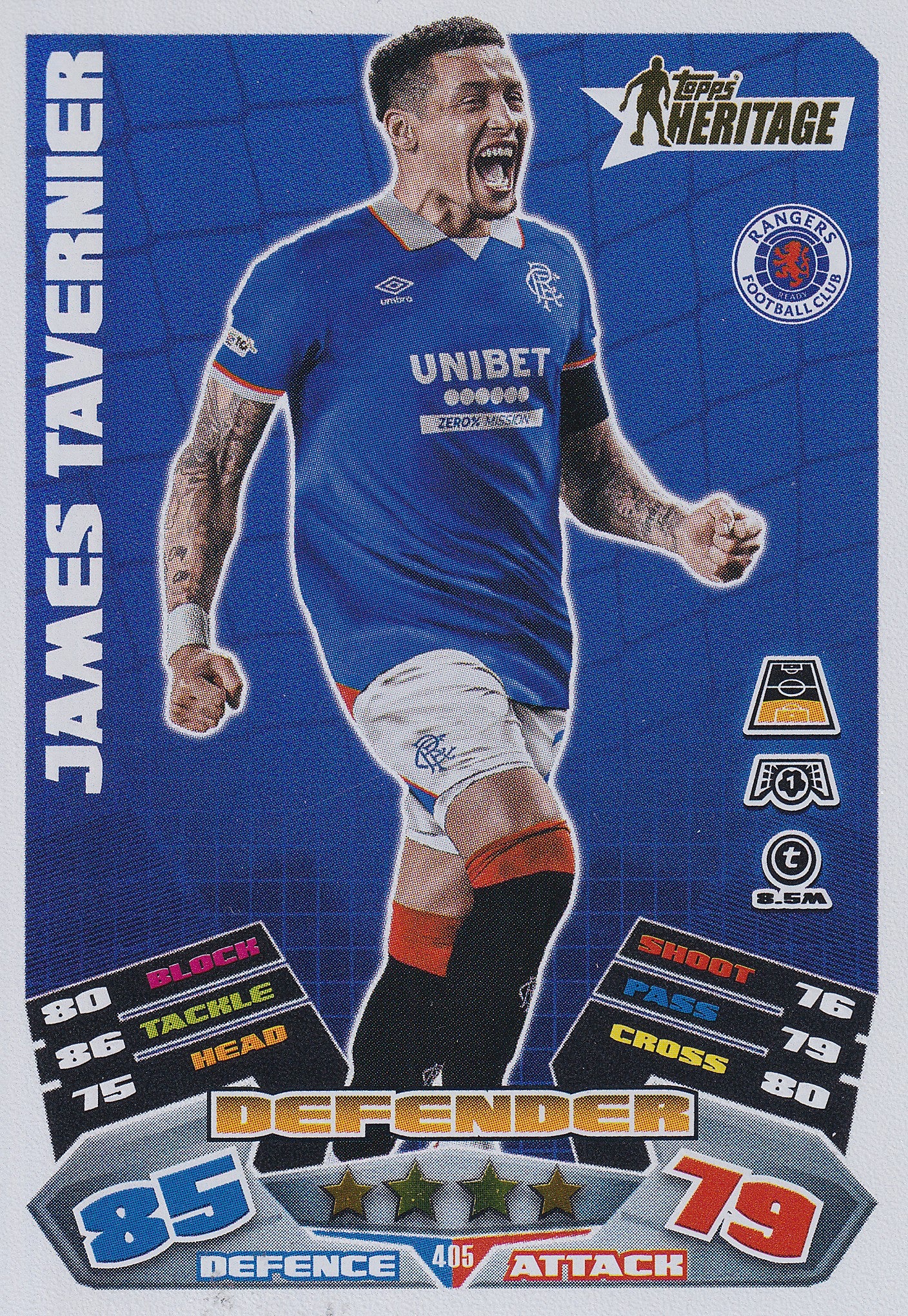 405. JAMES TAVERNIER - RANGERS - HERITAGE
