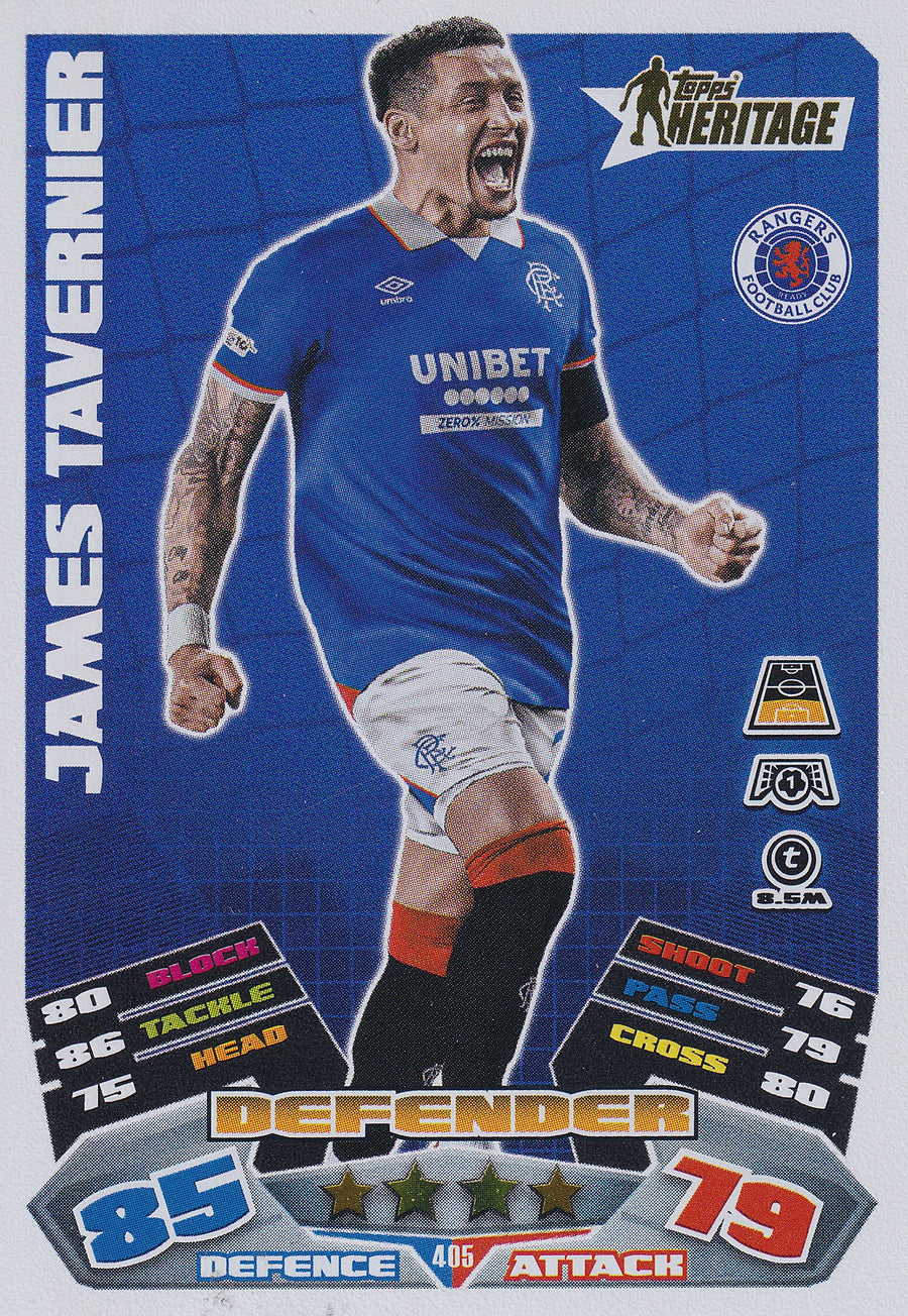 405. JAMES TAVERNIER - RANGERS - HERITAGE