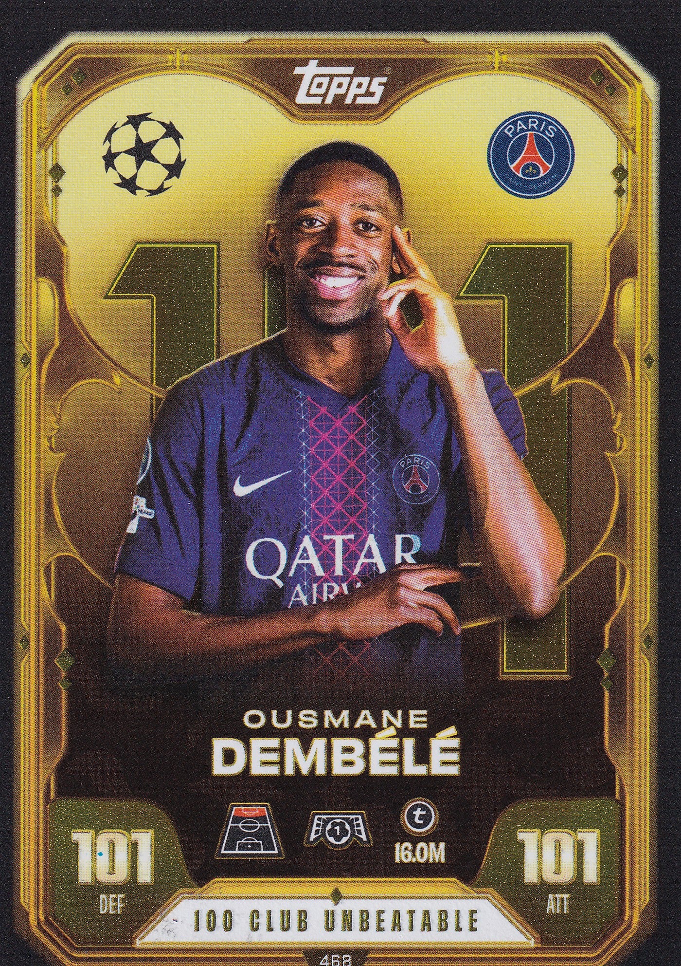 468. OUSMANE DEMBELE - PARIS SAINT-GERMAIN - 100 CLUB