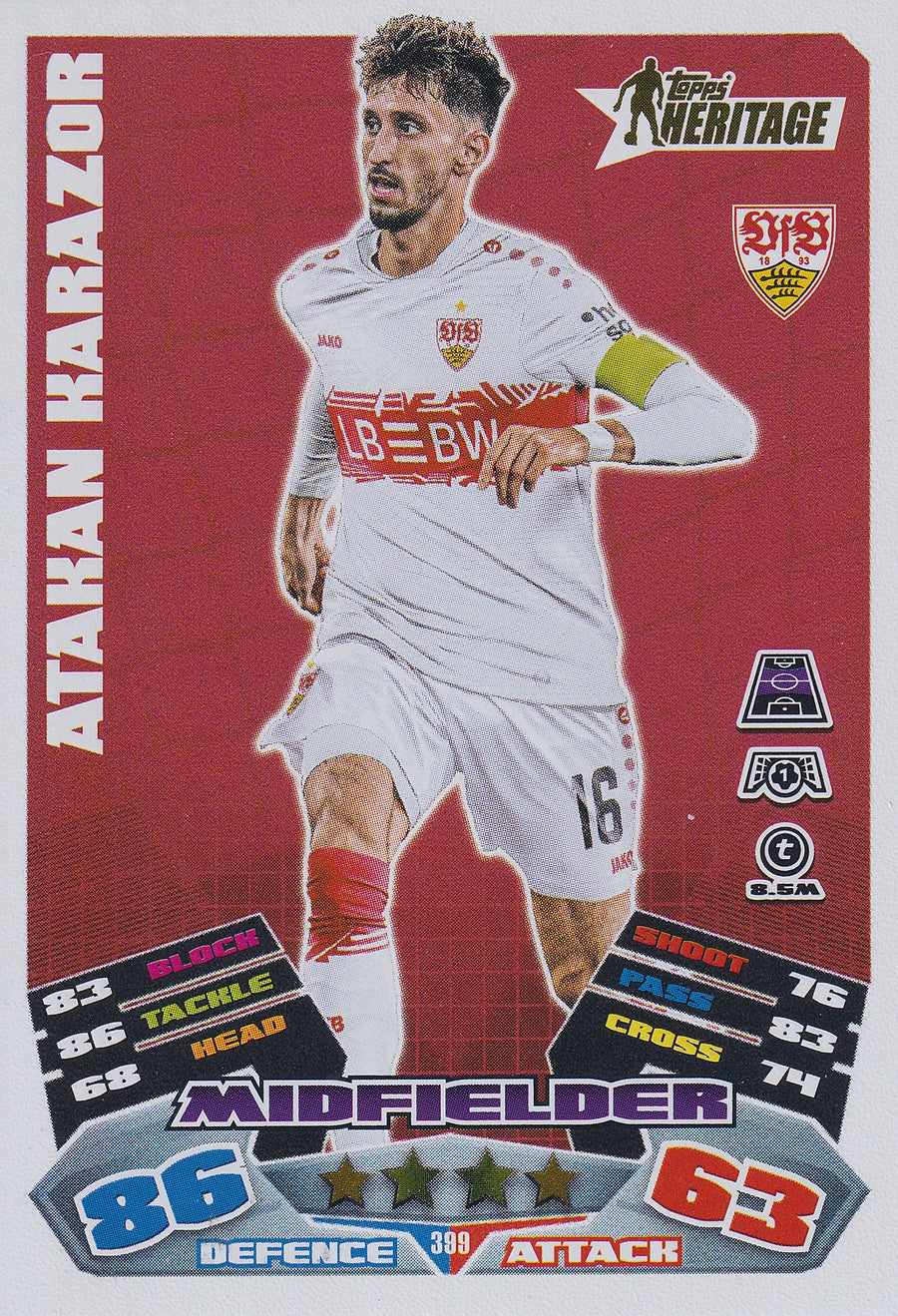 399. ATAKAN KARAZOR - VFB STUTTGART - HERITAGE