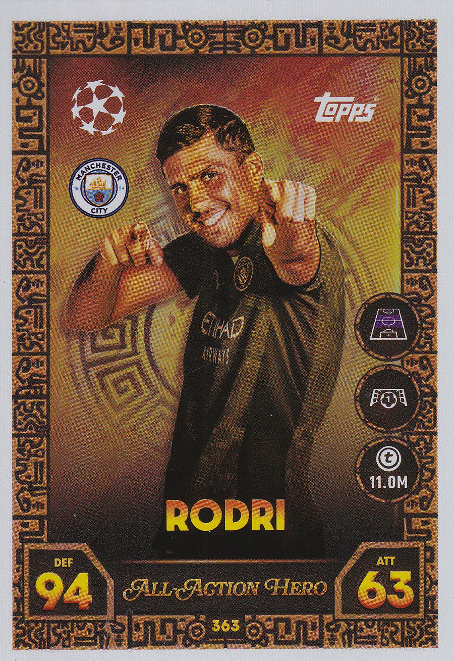 363. RODRI - MANCHESTER CITY - ALL ACTION HERO