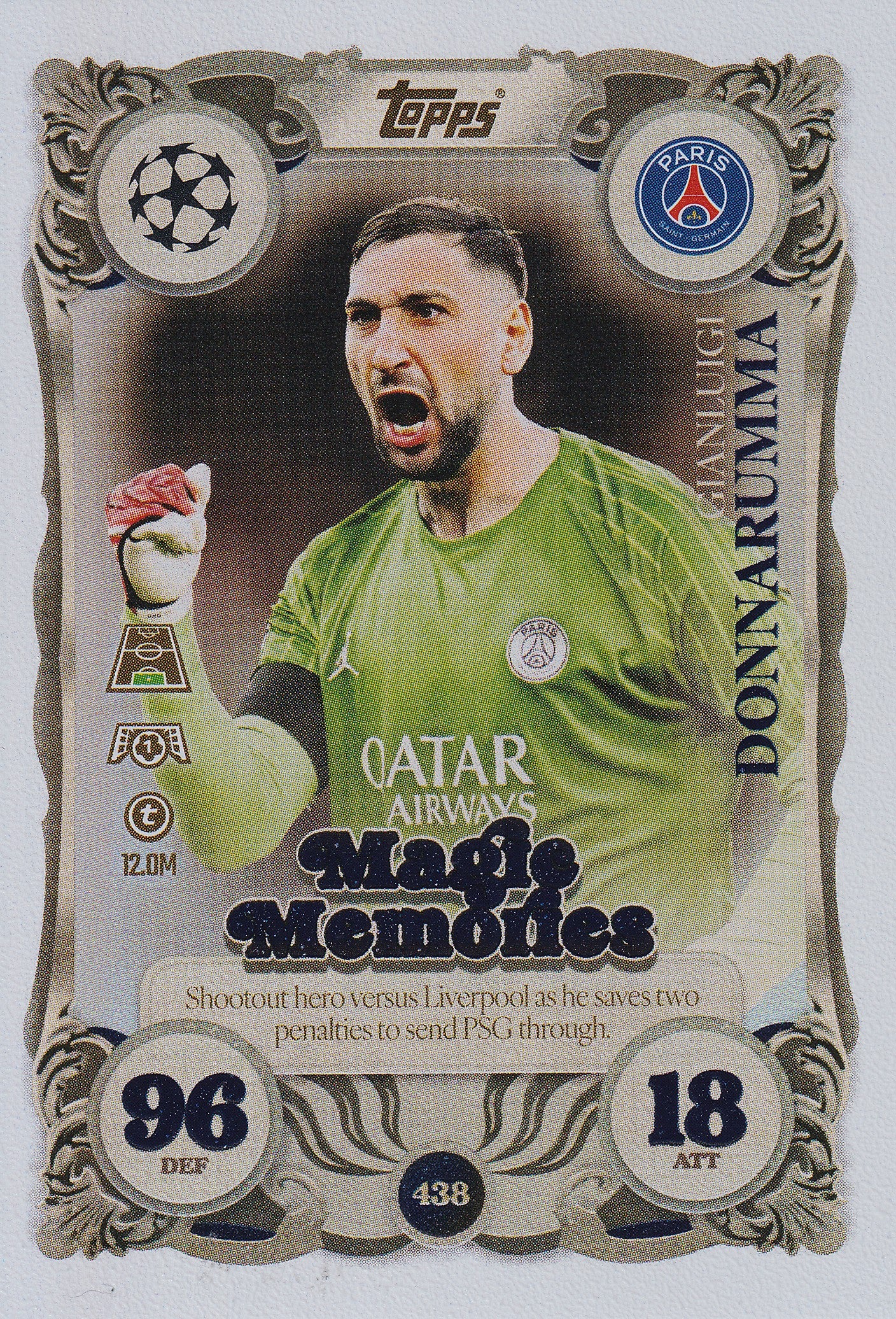 438. GIANLUIGI DONNARUMMA - PARIS SAINT-GERMAIN - MAGIC MEMORIES