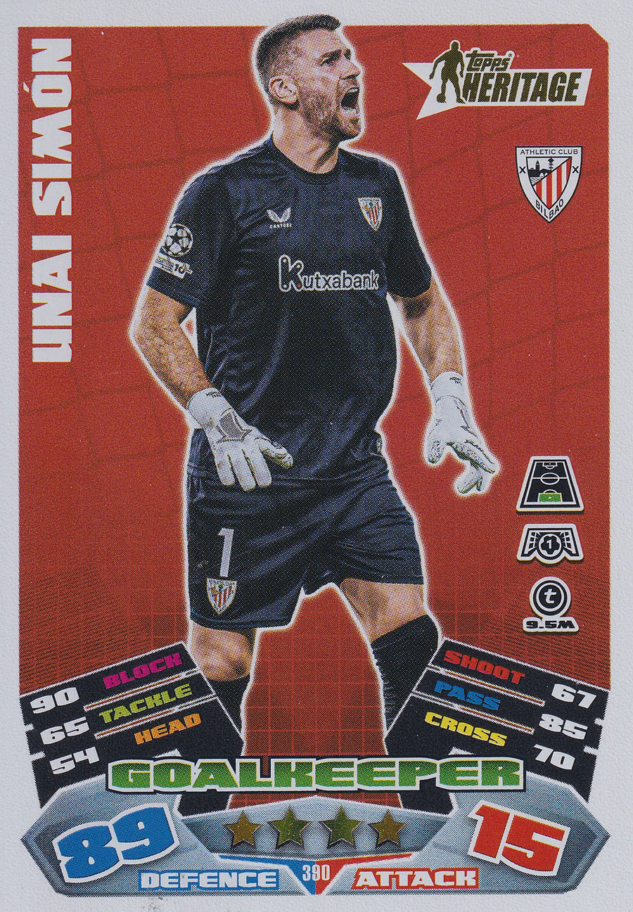 390. UNAI SIMON - ATHLETIC CLUB - HERITAGE