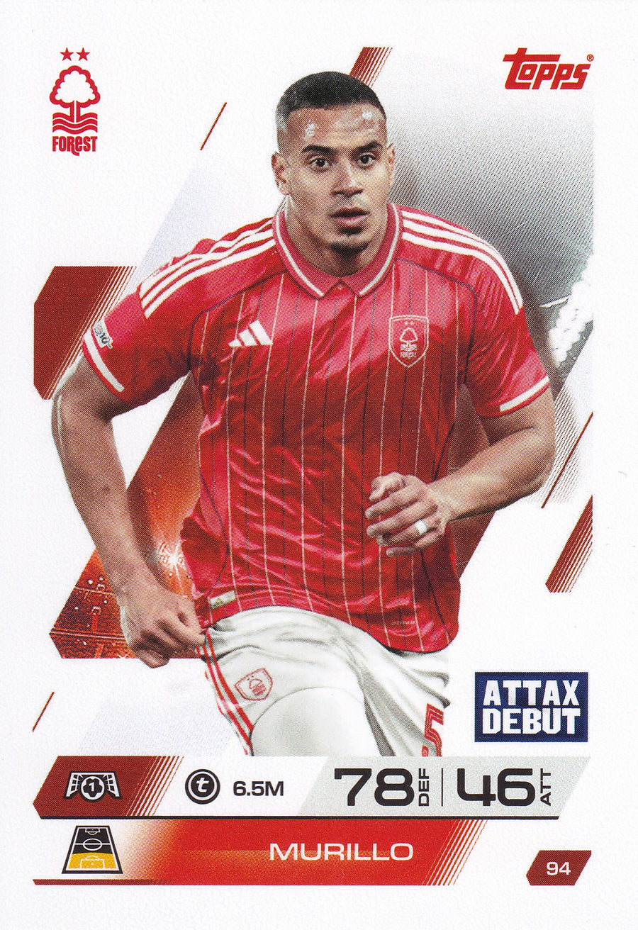 094. MURILLO - NOTTINGHAM FOREST - ATTAX DEBUT