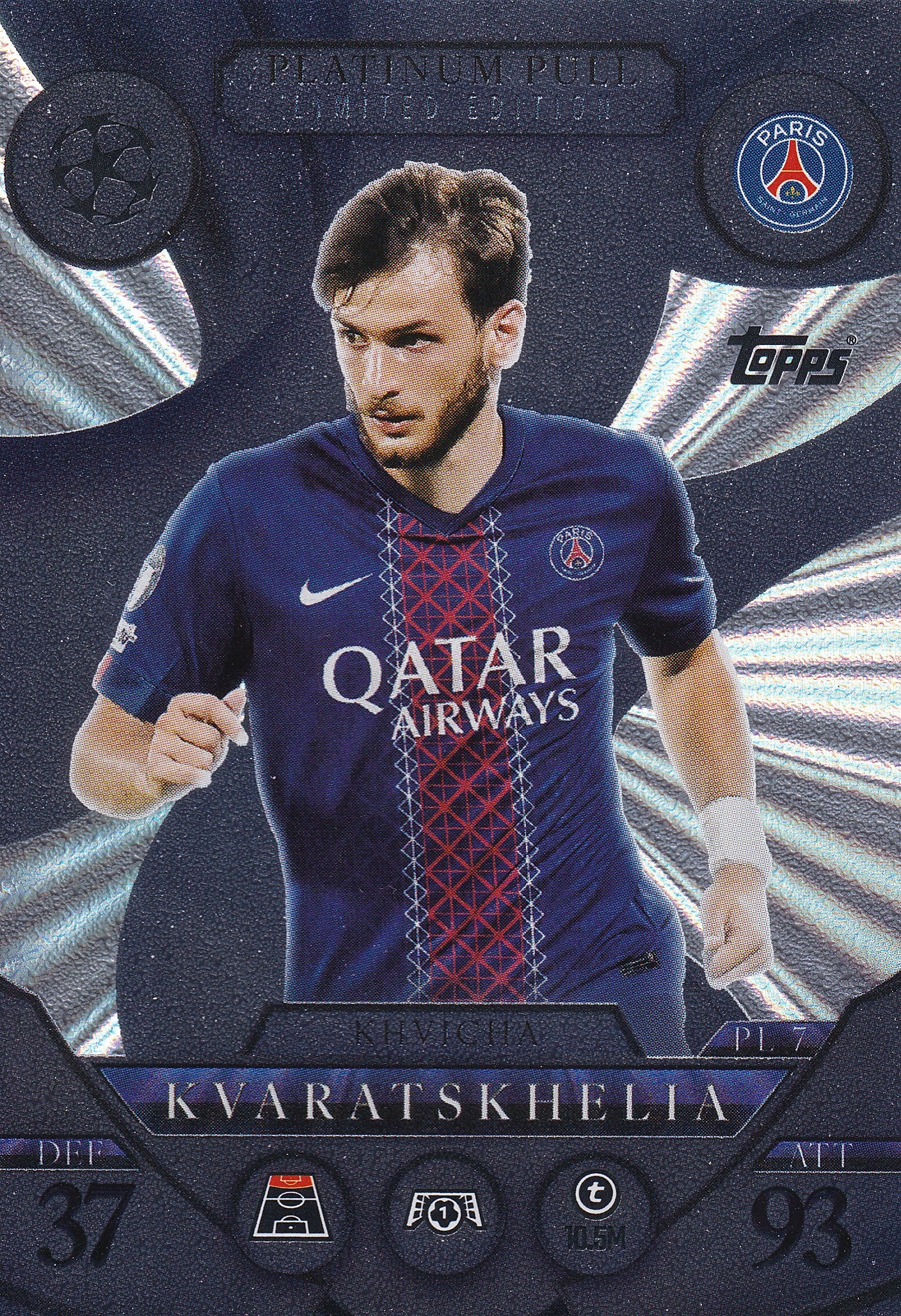 PL7. KVARATSKHELIA - PARIS SAINT-GERMAIN - PLATINUM PULL - Sportmemos
